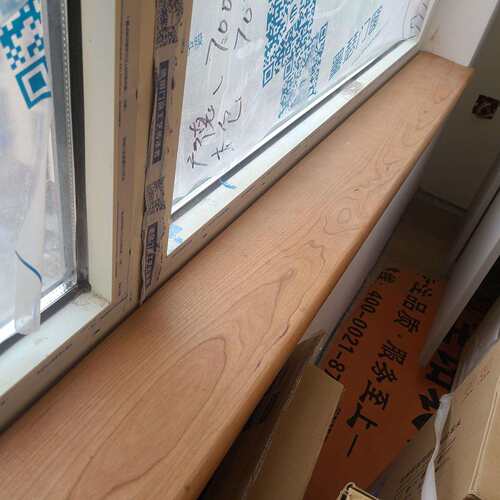 北美樱桃木飘窗板窗台板吧台面板L型异形加工定制红橡木原木实木 - 封面