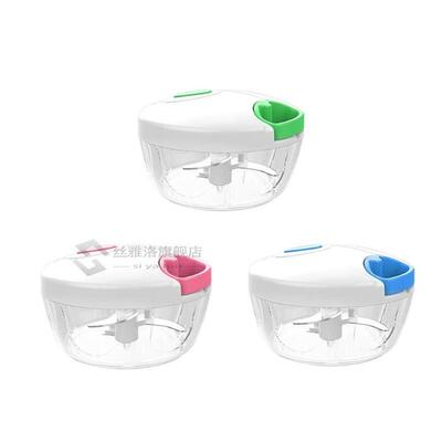 Manual Fruit Vegetable Meat Chopper Hand Pull Food Cutter On