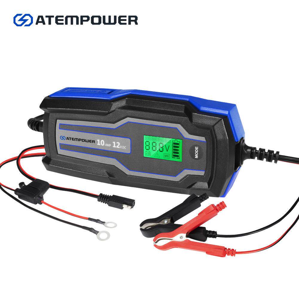 ATEM POWER AC DC 10A 6V/12V汽车电瓶充电器智能蓄电池充电器