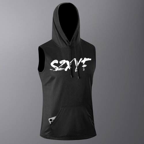 Men's Summer Sleeveless Hooded Tank Tops Lightweight
