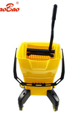 批发超宝B-044B下压式榨水车洗拖把桶挤压脱水桶地拖柞干卫生车