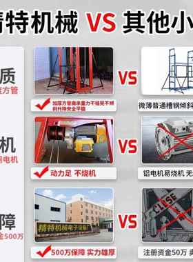 电无动脚手升降机全自动提升架51221机室内外升降平遥台移动折叠