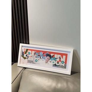 20×60x80x100演唱會(huì)手幅展示裝 實(shí)木畢業(yè)照合影相框20x50 裱畫框