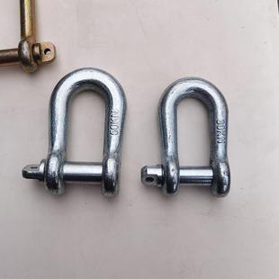 电力起重卸扣高强度模锻U型D型国标吊环30KN5吨直型加长电力滑车
