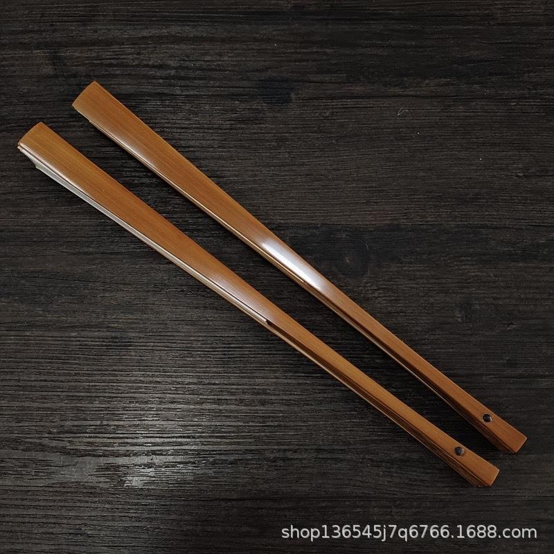 老玉竹传统工艺9.5寸老竹折扇苏工文玩扇子水磨玉竹空白宣纸古风