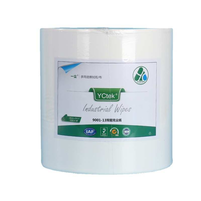 白色卷装无尘擦拭纸车用清洁擦拭纸纯木浆 双层吸油吸水批发订 制