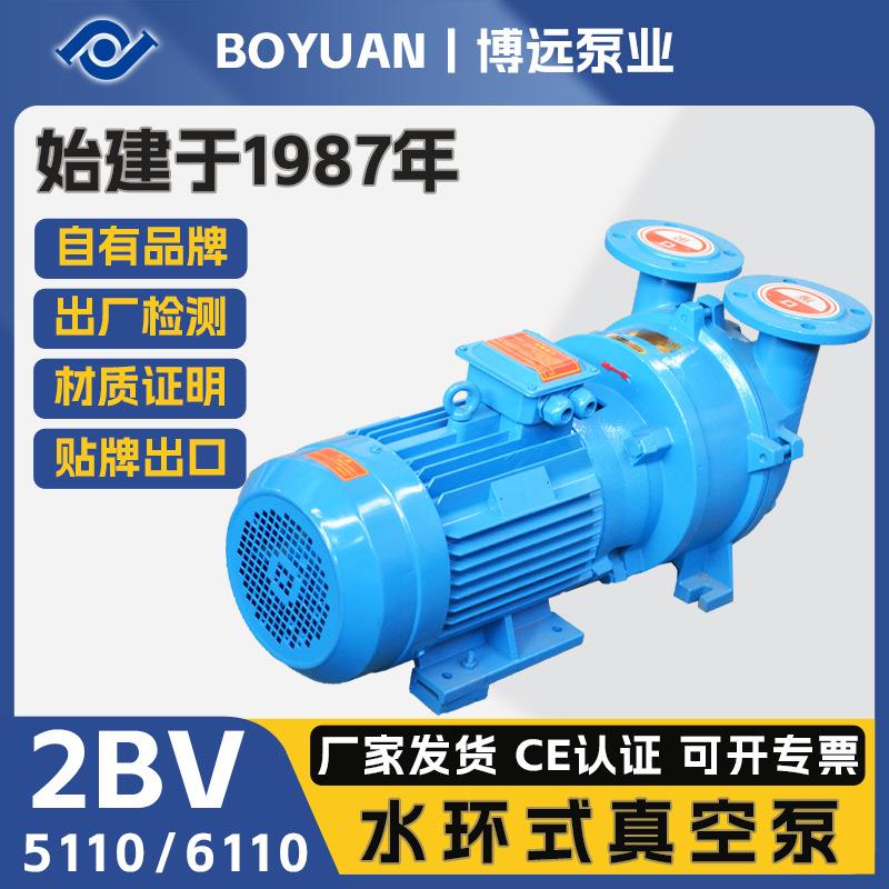 博远泵业2BV5110/6110水环式真空泵化工蒸馏食品抽真空负压站配套