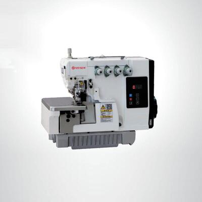 电脑全自动拷边机工业缝纫机包O边M546F74D包缝机家-用锁机电动边