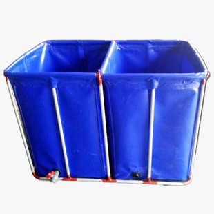 蓄水养鱼池 PVC防水鱼池 移动鱼池 整套带支架 锦鲤暂养池可折叠