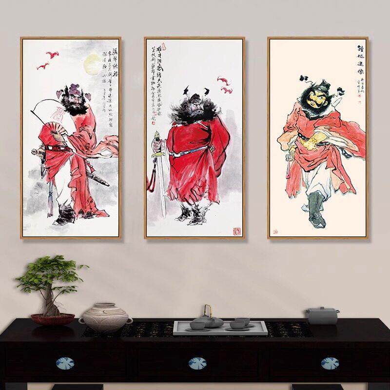 钟馗国画玄关画水墨钟魁挂画神像壁画镇宅门神画像字画客厅装饰画