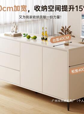 风奶油收纳柜餐边柜法式斗柜客厅靠墙客厅储物柜厨房置物柜茶水柜