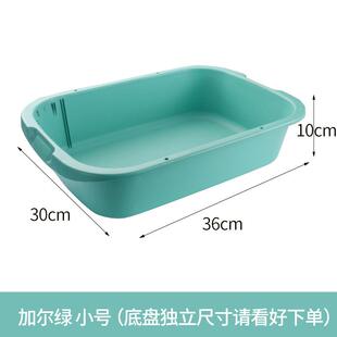新款直销简易式猫沙盆中号猫砂盆送猫砂铲加大加厚猫厕所猫咪用品