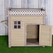 实木狗屋狗窝室内室外大型小中型犬户外放阳台空间利用率高通用