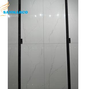 通体超白地岩750x1500大理石瓷砖750x15代00亮光板防滑客厅卧室现