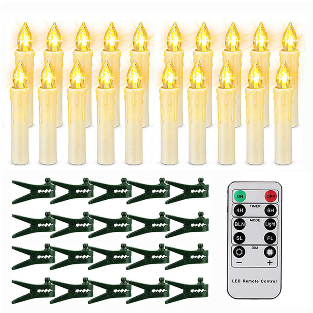 遥控定时家居装饰仿真蜡烛定时圣诞蜡烛电子生日派对蜡烛键led10