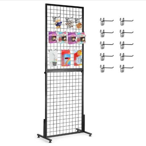 定制款网格摆摊折叠架定做带轮网片展示架集市地摊架子挂衣服架子