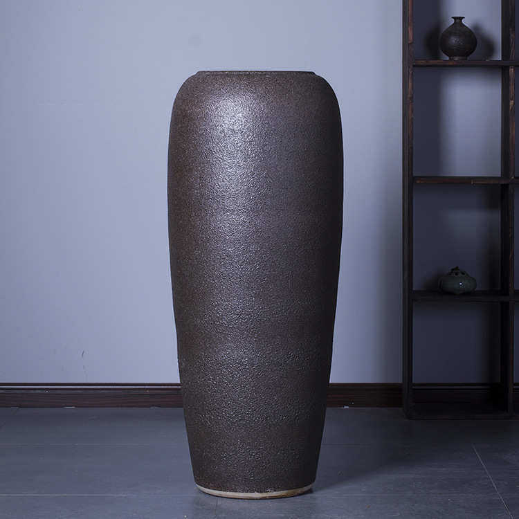 粗陶复古落地大号禅意干支陶罐酒店会所庭院景观花盆陶瓷花瓶摆设,鲜花速递/花卉仿真/绿植园艺,花盆,淘宝优惠券,粉丝福利购,淘宝优惠卷