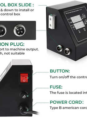 数码控制器烫温度k画控制器1400w箱印机盒热热压机转型机温控双孔