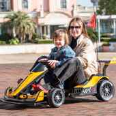 高档儿童卡丁车F1电动静音漂移车车网轮红四小电动宝宝赛车孩玩具