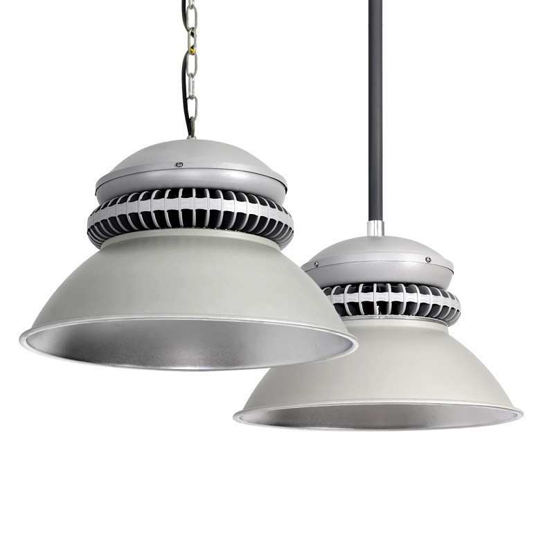 鳍片led工矿灯厂房吊灯工厂车间工业照明仓库天棚灯100瓦200W超亮