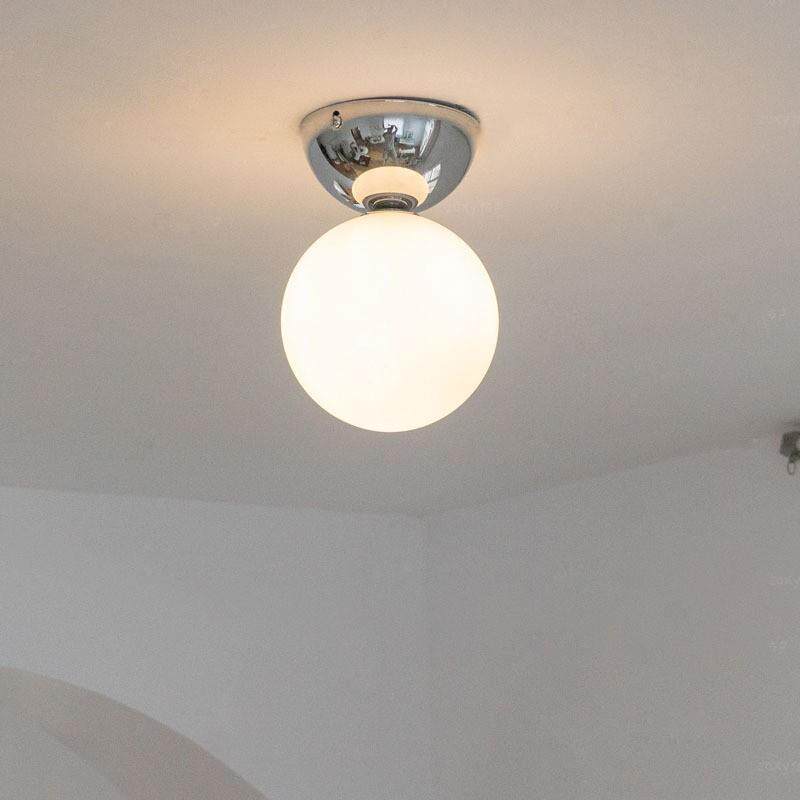 简约现代过道灯楼梯间极简魔豆吸顶灯法式奶油玄关阳台走廊灯壁灯