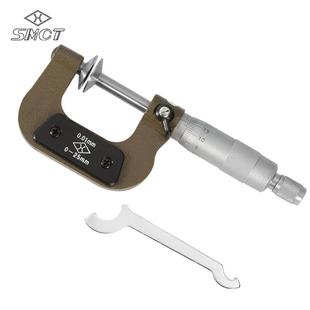 上量公法线千分尺0 25mm碟片外径千分尺齿轮盘头螺旋测微器
