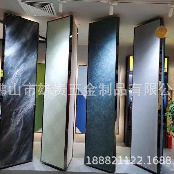 涂料艺术漆旋转展示架 360度旋转屏风隔断墙纸展架硅藻泥屏风隔断