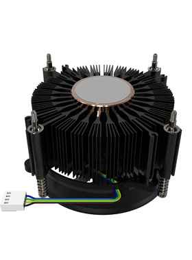 全新LGA115X 1200 1700工控服务器台式机CPU温控滚珠铜棒散热器