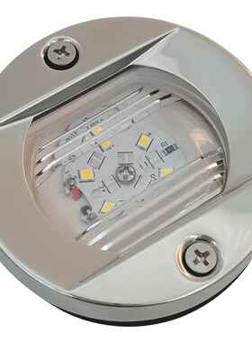 LED圆形白光航行灯船尾灯不锈钢防水12V船舶游艇航海灯跨境热销灯