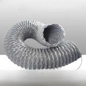 125mm通风管道 防火耐高温阻燃排烟伸缩钢丝抽风软管排风扇排气管