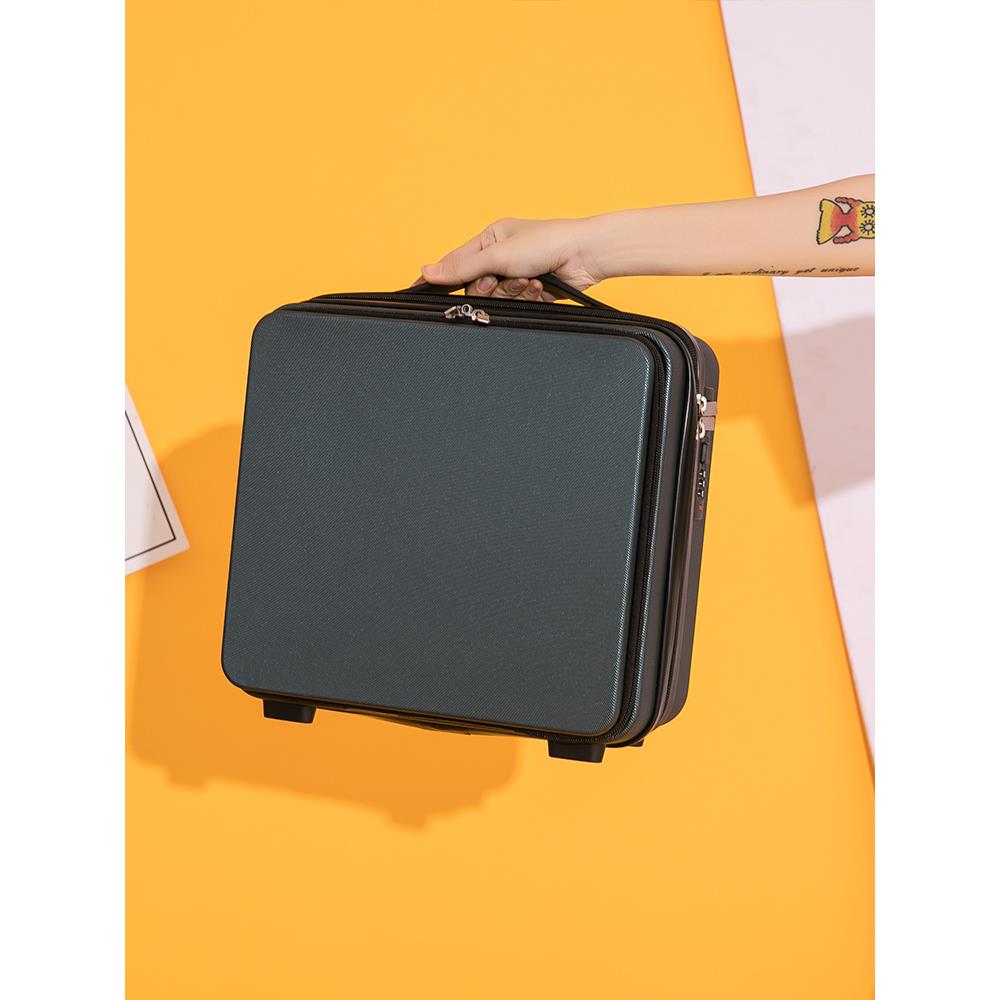 高档前盖商务手提箱16寸密码行李箱开化妆箱大箱韩小新迷清你版收