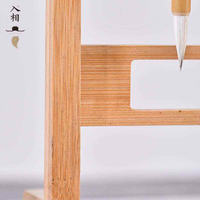挂龙门摆件笔搁文房四宝新置物架入相楠竹毛笔学生竹木笔架中式用