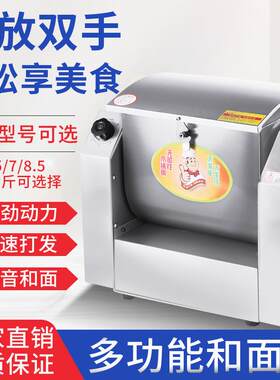 卧式不锈钢和面机商用家用静音揉面机厨师机大容量功率15公斤