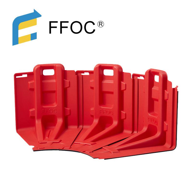 AB场S防挡水板FH66-L直地下车库洪商L型可卸红拆色防汛挡水墙组装