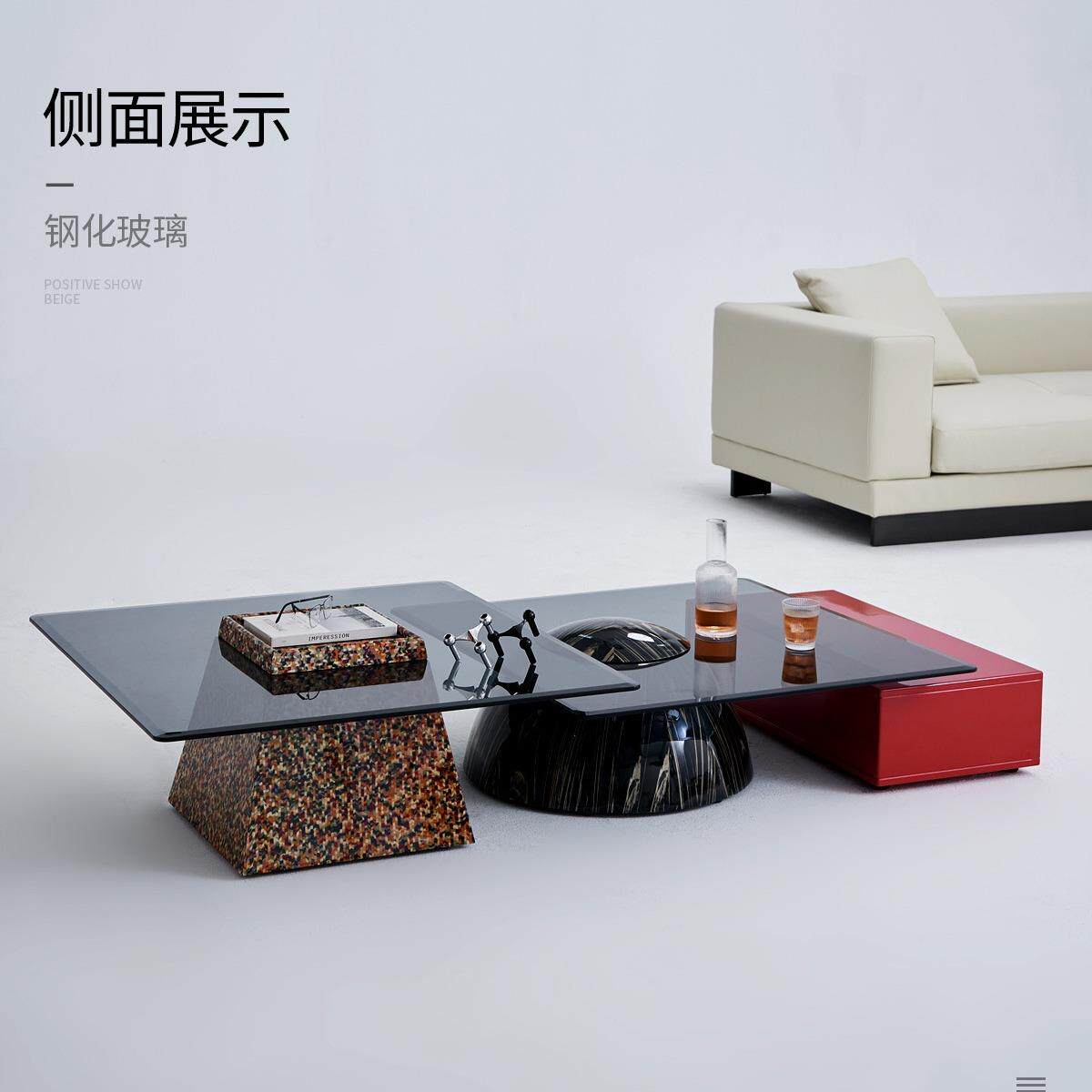 设计师组合软装搭配客厅茶几摆件创意边几现代艺术高级北欧简约