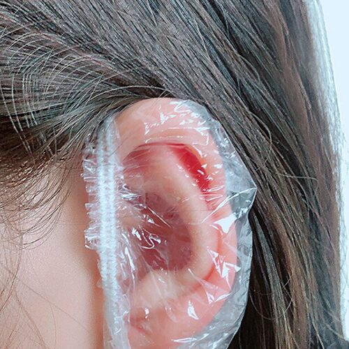 100 disposable thickened earplugs for ear piercing, to preve