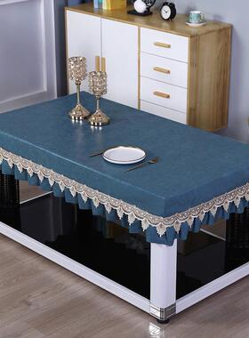 GZ6M皮革免洗桌布防水防油防烫长方形电炉茶几皮罩烤火取暖桌套餐