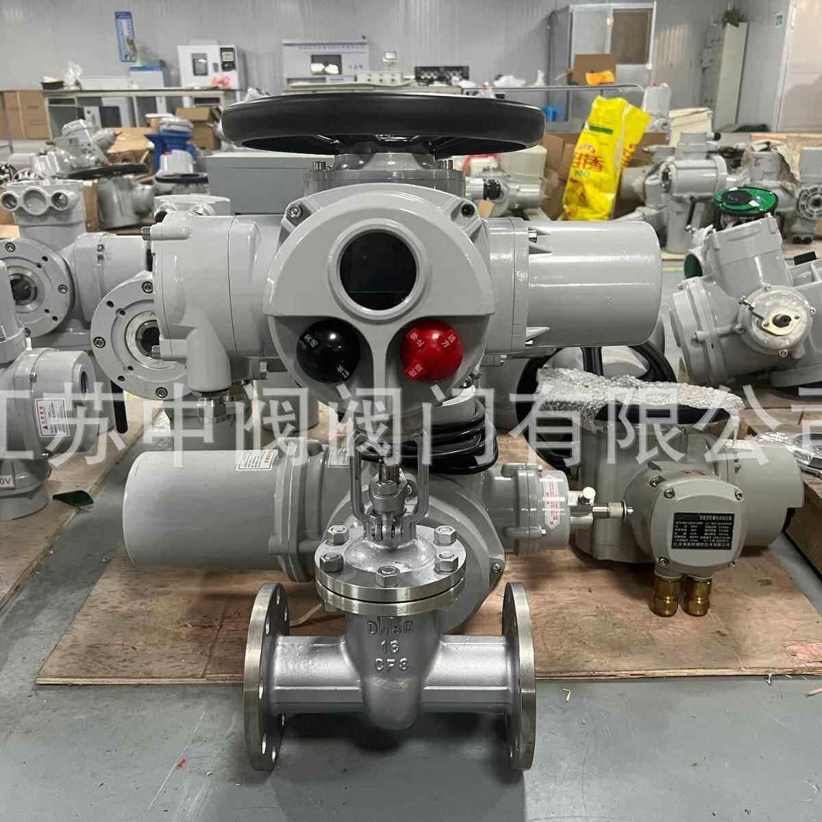 电动不锈钢闸阀Z940W-25P电动执行器DZW45开关远程PLC硬密封闸阀