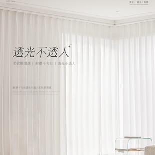 月珑纱黑色纱帘薄纱窗帘遮光隔断遮挡帘透风黑沙黑纱沙帘超薄窗纱