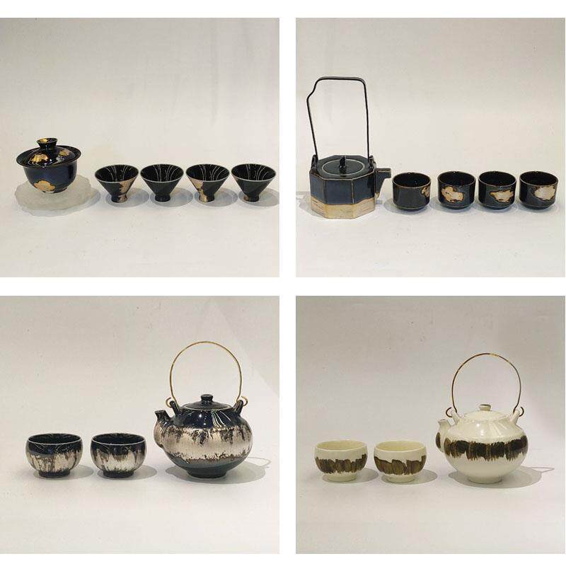 新中式茶几茶具摆件样板房客厅茶室茶具套组样品屋展示中心家居装