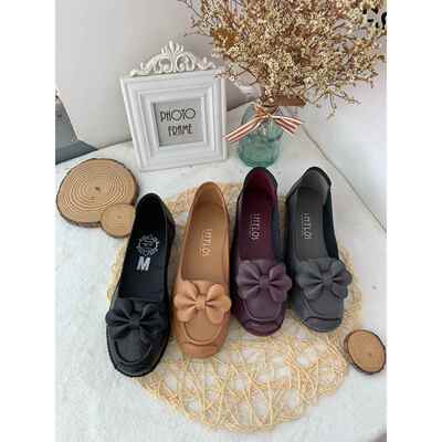 妈妈单鞋2023春季跟平浅口鞋适女软底舒2911防滑中老年女鞋大码41