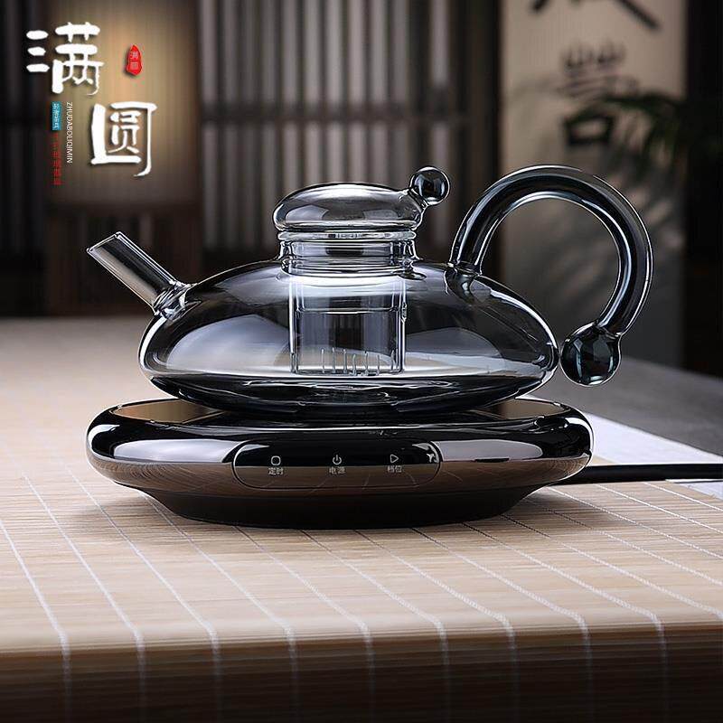 北欧轻奢风玻璃下午茶茶具套装花果茶水果茶加热煮茶壶器高档欧式