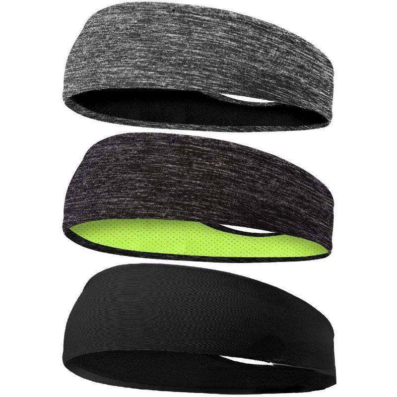 Sweatband for Men Women Elastic Sport Hairbands Head Band Yo - 实物图