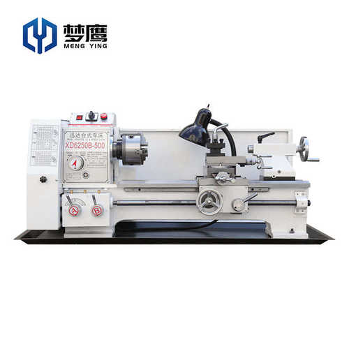 梦鹰大功率精密台式桌上小型机床大孔金属家用小车床仪表车床6250