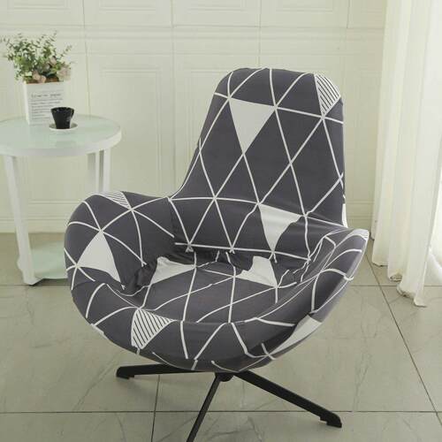 通用弹力蛋壳椅套罩休闲 转椅套家用单人午休沙发套懒人摇摇椅套