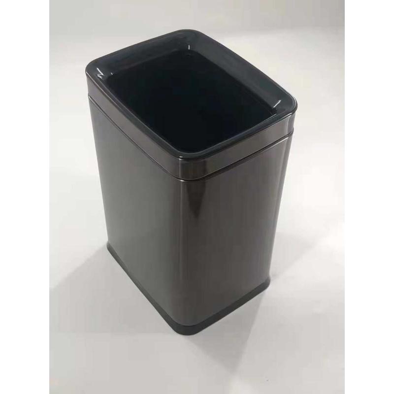 垃圾桶桶 金收纳客厅 垃圾桶卧室钛长方形酒店客房不锈钢北欧无盖