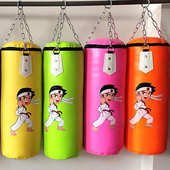 跆拳道拳击沙袋 健身散打拳击沙包 家用儿童吊式 拳击沙袋实心款