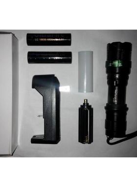 正品18650ledQ5战术强光手电筒 机械极变 远射可充无电防水包焦邮