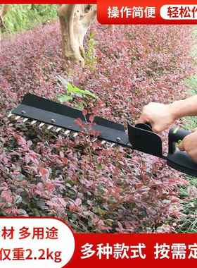 绿篱黑色便携园林绿化修剪机篱笆绿篱绿化带修枝机锂电绿篱机器