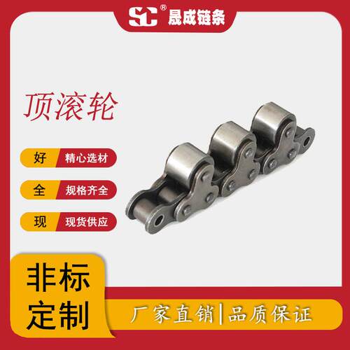 厂家直销库存现货碳钢不锈钢16A-TR80-TR外片顶滚轮输送链条